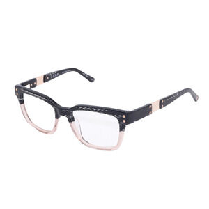 L.A.M.B. LA045 B:41 BLACK GOLD STRIPE AUTHENTIC FRAMES EYEGLASSES 52-18-140